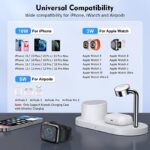 3in1ワイヤレス充電器  Apple watch &Air Pods充電充電可能 ワイヤレス充電 スタンド機能 PD15W 快速充電器 magsafe充電器 全2色  SKU:IPC09112024016 - Image 4