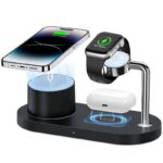 3in1ワイヤレス充電器  Apple watch &Air Pods充電充電可能 ワイヤレス充電 スタンド機能 PD15W 快速充電器 magsafe充電器 全2色  SKU:IPC09112024016 - Image 2