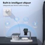 3in1ワイヤレス充電器  Apple watch &Air Pods充電充電可能 ワイヤレス充電 スタンド機能 PD15W 快速充電器 magsafe充電器 全2色  SKU:IPC09112024016 - Image 6