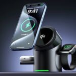Qi2 3in1ワイヤレス充電器 折れ畳式 Apple watch &Air Pods充電充電可能 ワイヤレス充電 スタンド機能 PD15W 快速充電器 magsafe充電器  SKU:IPC09112024019 - 画像 (7)