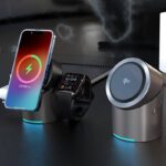 Qi2 3in1ワイヤレス充電器 折れ畳式 Apple watch &Air Pods充電充電可能 ワイヤレス充電 スタンド機能 PD15W 快速充電器 magsafe充電器  SKU:IPC09112024019