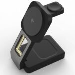 折れ畳み式 3in1ワイヤレス充電器 Apple watch &Air Pods充電充電可能 PD15W 快速充電器 充電スタンド magsafe充電器  全2色 SKU:IPC09112024020 - Image 2