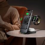 折れ畳み式 3in1ワイヤレス充電器 Apple watch &Air Pods充電充電可能 PD15W 快速充電器 充電スタンド magsafe充電器  全2色 SKU:IPC09112024021 - Image 5