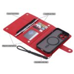 iPhone 16 Pro 合成革ケースViLi magsafe対応ケース iPhoneシリーズ対応手帳型ケース iPhone16 PUレザー ケース スマホケース  全5色 SKU:IPC09172024003 - Image 4