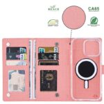 iPhone 16 Pro 合成革ケースViLi  magsafe対応ケース iPhoneシリーズ対応手帳型ケース iPhone16 PUレザー ケース スマホケース  全2色 SKU:IPC09172024006-1 - Image 3