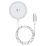 PD15W 快速充電器 ワイヤレスチャージャー Qi2ワイヤレス充電器 iPhone充電器 type- C 装着のままでも充電可能  SKU:IPC09172024014 - 画像 (5)