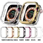 AppleWatch Series10 46mmフルカバー ケース  キラキラPC ケース Apple watch 鍍金仕上げ PCケース 耐衝撃 アップル ウォッチ  Apple Watch 10カバー  全9色 SKU:IPC09172024029 - Image 6