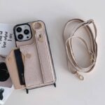 iPhone 16 Pro Max 背面型ケース ショルダーストラップ付き  iPhone背面型ケース カード収納可能 iPhone16 PUレザー ケース スマホケース 全8色 SKU:IPC09242024093