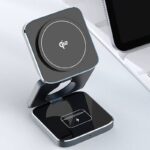 Qi2 3in1ワイヤレス充電器 Apple watch &Air Pods充電充電可能 ワイヤレス充電 スタンド機能 PD15W 快速充電器 magsafe充電器 IPC09252024040 - 画像 (8)