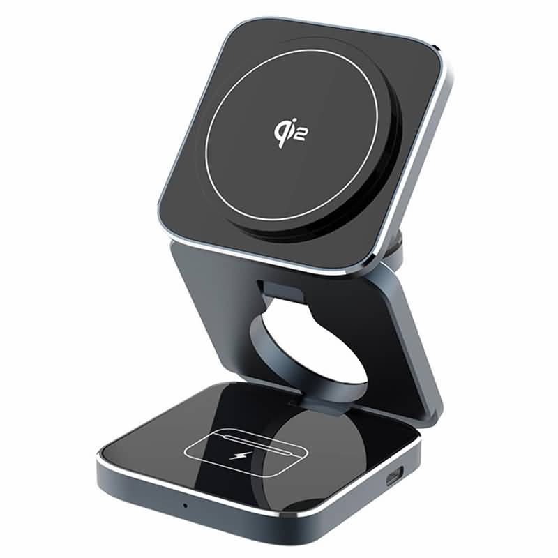 IPC09252024040-05.jpg Qi2 3in1ワイヤレス充電器 Apple watch &Air Pods充電充電可能 ワイヤレス充電 スタンド機能 PD15W 快速充電器 magsafe充電器 IPC09252024040 - 画像 (1)