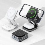 Qi2 3in1ワイヤレス充電器 Apple watch &Air Pods充電充電可能 ワイヤレス充電 スタンド機能 PD15W 快速充電器 magsafe充電器 IPC09252024040 - 画像 (2)