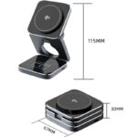 Qi2 3in1ワイヤレス充電器 Apple watch &Air Pods充電充電可能 ワイヤレス充電 スタンド機能 PD15W 快速充電器 magsafe充電器 IPC09252024040 - 画像 (9)
