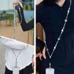 ストラップシート付属  紐  肩掛け  ストラップホルダー  携帯ストラップ ショルダーストラップ 携帯ショルダー 全2色 SKU:IPC09252024044 - 画像 (9)