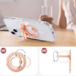 マグネット式 スマホ スタンド Magsafe対応アクセサリー 折り畳式 マグネット式 スマートフォン リングホルダー 全3色 SKU:IPC09252024055 - 画像 (8)