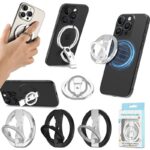 マグネット式 スマホ スタンド Magsafe対応アクセサリー 折り畳式 マグネット式 スマートフォン リングホルダー 全3色 SKU:IPC09252024056 - Image 4