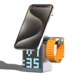 5in1ワイヤレス充電器 Apple watch &Air Pods充電可能 ワイヤレス充電 スタンド機能 PD15W 快速充電器 magsafe充電器 SKU:IPC10092024004 - 画像 (7)