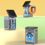 5in1ワイヤレス充電器 Apple watch &Air Pods充電可能 ワイヤレス充電 スタンド機能 PD15W 快速充電器 magsafe充電器 SKU:IPC10092024004 - 画像 (6)