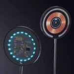 PD15W 快速充電器 ワイヤレスチャージャーLEDライト付き ワイヤレス充電器 iPhone充電器 type- C 装着のままでも充電可能  全2色 SKU:IPC10092024008 - Image 2