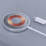 PD15W 快速充電器 ワイヤレスチャージャーLEDライト付き ワイヤレス充電器 iPhone充電器 type- C 装着のままでも充電可能  全2色 SKU:IPC10092024008 - Image 3