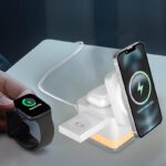 3in1ワイヤレス充電器 Apple watch &Air Pods充電可能 ワイヤレス充電 スタンド機能 PD15W 快速充電器 magsafe充電器 全2色 SKU:IPC10092024010 - Image 7