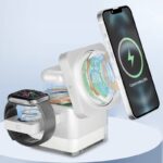3in1ワイヤレス充電器 Apple watch &Air Pods充電可能 ワイヤレス充電 スタンド機能 PD15W 快速充電器 magsafe充電器 全2色 SKU:IPC10092024010 - Image 4