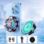 磁気式 スマホ散熱器 X106 スマホ冷却ファン 15Wワイヤレス充電器 タブレット 冷却ファン iPhone/iPad 冷却  半導体 Magsafe スマホ散熱器 携帯クーラー SKU:IPC10092024012 - Image 9