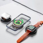 Magsafe対応 3in1ワイヤレス充電器  Apple watch &Air Pods充電可能 ワイヤレス充電 PD15W 快速充電器 magsafe充電器 全5色 SKU:IPC10112024002 - Image 13