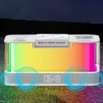 3in1ワイヤレス充電器 PD15W 快速充電器 ブルートゥーススピーカーbluetooth5.0 高音質スピーカー 雰囲気ライト搭載 ワイヤレス充電スタンド機能 ワイヤレス充電器可能 全2色 SKU:IPC10112024007 - 画像 (4)