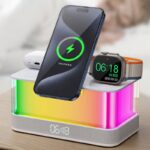 3in1ワイヤレス充電器 PD15W 快速充電器 ブルートゥーススピーカーbluetooth5.0 高音質スピーカー 雰囲気ライト搭載 ワイヤレス充電スタンド機能 ワイヤレス充電器可能 全2色 SKU:IPC10112024007 - 画像 (8)