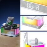 3in1ワイヤレス充電器 PD15W 快速充電器 ブルートゥーススピーカーbluetooth5.0 高音質スピーカー 雰囲気ライト搭載 ワイヤレス充電スタンド機能 ワイヤレス充電器可能 全2色 SKU:IPC10112024007 - 画像 (6)