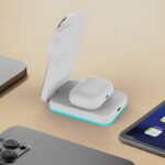 折れ畳式 3in1ワイヤレス充電器 Apple watch &Air Pods充電可能 ワイヤレス充電 スタンド機能 PD15W 快速充電器 magsafe充電器 全2色 SKU:IPC10112024016 - 画像 (13)