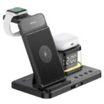 5in1ワイヤレス充電器  Apple watch &Air Pods充電充電可能 ワイヤレス充電 スタンド機能 PD15W 快速充電器 magsafe充電器 黒色  SKU:IPC10112024018 - 画像 (2)