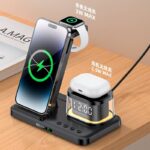 5in1ワイヤレス充電器  Apple watch &Air Pods充電充電可能 ワイヤレス充電 スタンド機能 PD15W 快速充電器 magsafe充電器 黒色  SKU:IPC10112024018 - 画像 (7)