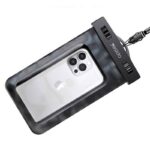 防水ポーチ スマホ防水 ケース  IPX8防水規格 PVC製 携帯防水ケース 完全防水ケース 6.8インチまで対応可能 スマホ防水袋 黒色 SKU:IPC10112024019 - 画像 (10)