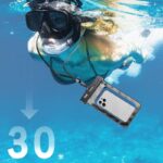 防水ポーチ スマホ防水 ケース  IPX8防水規格 PVC製 携帯防水ケース 完全防水ケース 6.8インチまで対応可能 スマホ防水袋 黒色 SKU:IPC10112024019 - 画像 (7)