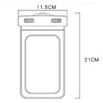 防水ポーチ スマホ防水 ケース  IPX8防水規格 PVC製 携帯防水ケース 完全防水ケース 6.8インチまで対応可能 スマホ防水袋 黒色 SKU:IPC10112024019 - 画像 (12)