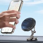 Magsafe対応 車載ホルダー 15Wワイヤレス充電器 スマホホルダー マグネット式車載ホルダー 超強吸着力 ダッシュボードホルダー黒色  SKU:IPC10112024020 - 画像 (8)
