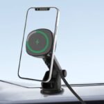 吸盤型 スマホホルダー 2in1 15Wワイヤレス充電器 360度回転可能 車載ホルダー ダッシュボードホルダー 超強吸着力  スマホ アンドロイド スマホ全機種対応  SKU:IPC10112024024 - 画像 (6)