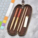 高級本革製 ペンケース ペン入れ 万年筆 ビジネス 筆箱 ファスナー付き ペンケース プレゼント  筆記用具 全7色 SKU:IPC10112024045 - Image 2