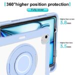 iPad Air 13 2024 2in1 PC+TPU ケース ペン収納 アップル アイパッド ipad pro 12.9inch ケース スタンド機能 衝撃吸収 保護カバー 全6色 SKU:IPC10112024048 - Image 14
