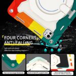 ipad mini6 2in1 PC+TPU ケース アップル アイパッド ペン収納 ipad pro 12.9inch ケース スタンド機能 衝撃吸収 保護カバー 全6色 SKU:IPC10112024049 - Image 30
