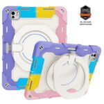 ipad mini6 2in1 PC+TPU ケース アップル アイパッド ペン収納 ipad pro 12.9inch ケース スタンド機能 衝撃吸収 保護カバー 全6色 SKU:IPC10112024049 - Image 11
