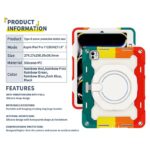 ipad mini6 2in1 PC+TPU ケース アップル アイパッド ペン収納 ipad pro 12.9inch ケース スタンド機能 衝撃吸収 保護カバー 全6色 SKU:IPC10112024049 - Image 28