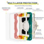 ipad mini6 2in1 PC+TPU ケース アップル アイパッド ペン収納 ipad pro 12.9inch ケース スタンド機能 衝撃吸収 保護カバー 全6色 SKU:IPC10112024049 - Image 19