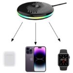 3in1ワイヤレス充電器 Apple watch &Air Pods充電可能 ワイヤレス充電  PD15W 快速充電器 magsafe充電器 全2色 SKU:IPC10112024054 - Image 3