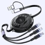 PD100W快速充電器  iPhone micro USB Type-C 対応 2in3多機能充電ケーブル  type-cケーブル  1.2m Lightning/Micro USB/Type-C  USBポート充電 ケーブル ナイロン 断線しにくい 充電ケーブル  TypeC 充電ケーブル Black/White/Pink 全3色 SKU:IPC10132024009