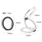 両面強磁力 スマホ スタンド Magsafe スマホスタンド 折り畳式 マグネット式 スマートフォン リングホルダーMagsafeアクセサリー 全2色 SKU:IPC10222024010 - Image 9