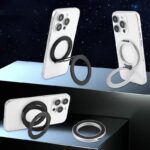 両面強磁力 スマホ スタンド Magsafe スマホスタンド 折り畳式 マグネット式 スマートフォン リングホルダーMagsafeアクセサリー 全2色 SKU:IPC10222024010 - Image 3