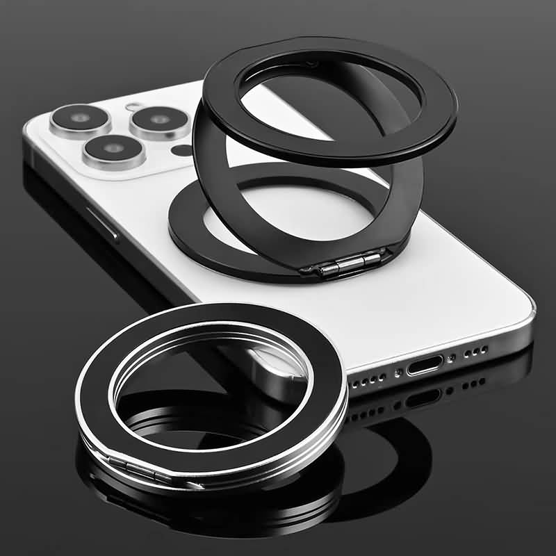 IPC10222024010-7.jpg 両面強磁力 スマホ スタンド Magsafe スマホスタンド 折り畳式 マグネット式 スマートフォン リングホルダーMagsafeアクセサリー 全2色 SKU:IPC10222024010 - Image 1