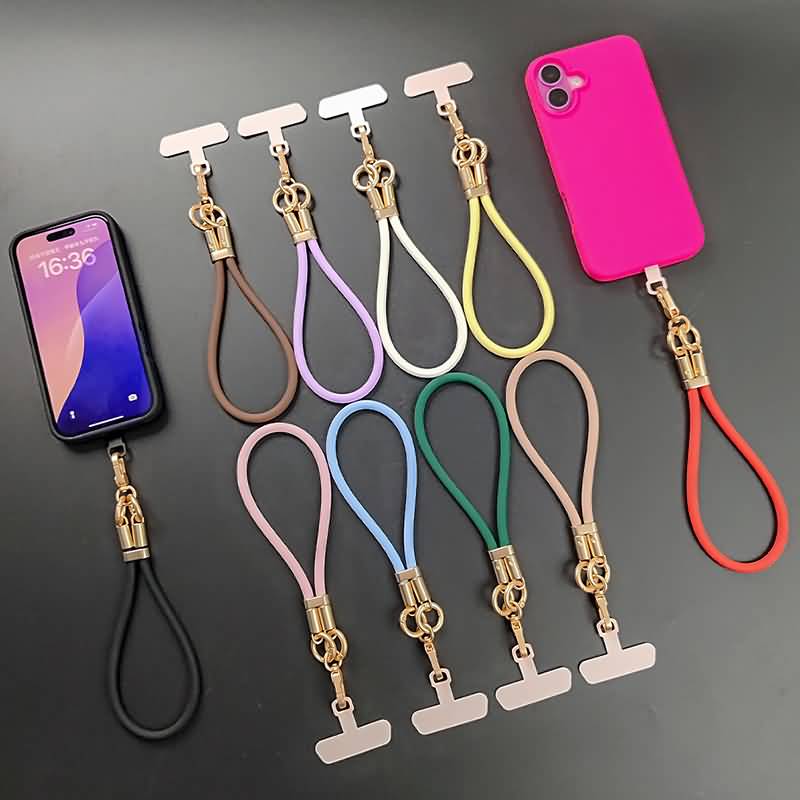 IPC11072024007-14.jpg 腕ストラップ シリコン製 スマホ ストラップ スマホ全機種対応 スマホアクセサリ ストラップ 落下防止 携帯ストラップ 全10色 SKU:IPC11072024007 - 画像 (1)